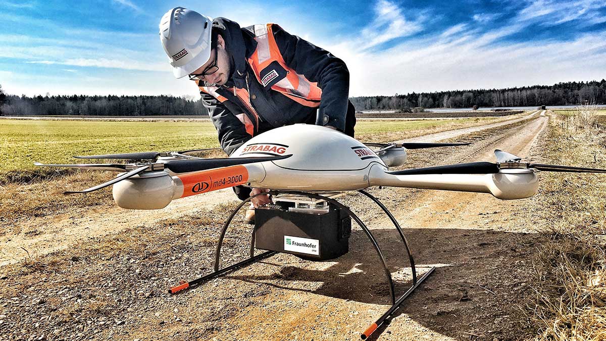 Drone mapping in construction progress monitoring.