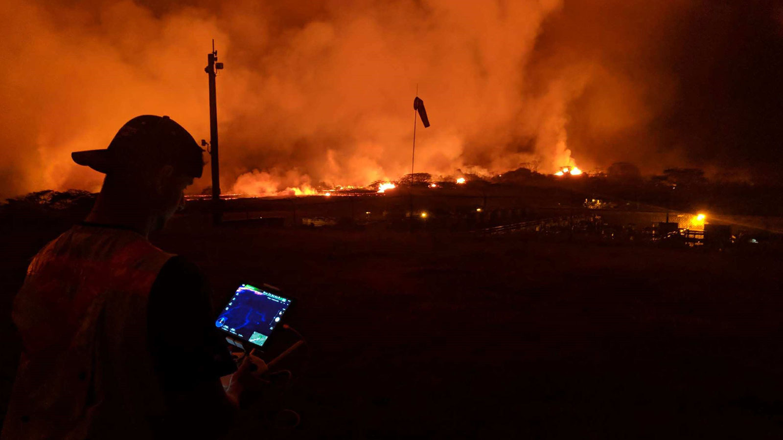 Mapping the Kilauea volcanic eruption with drones