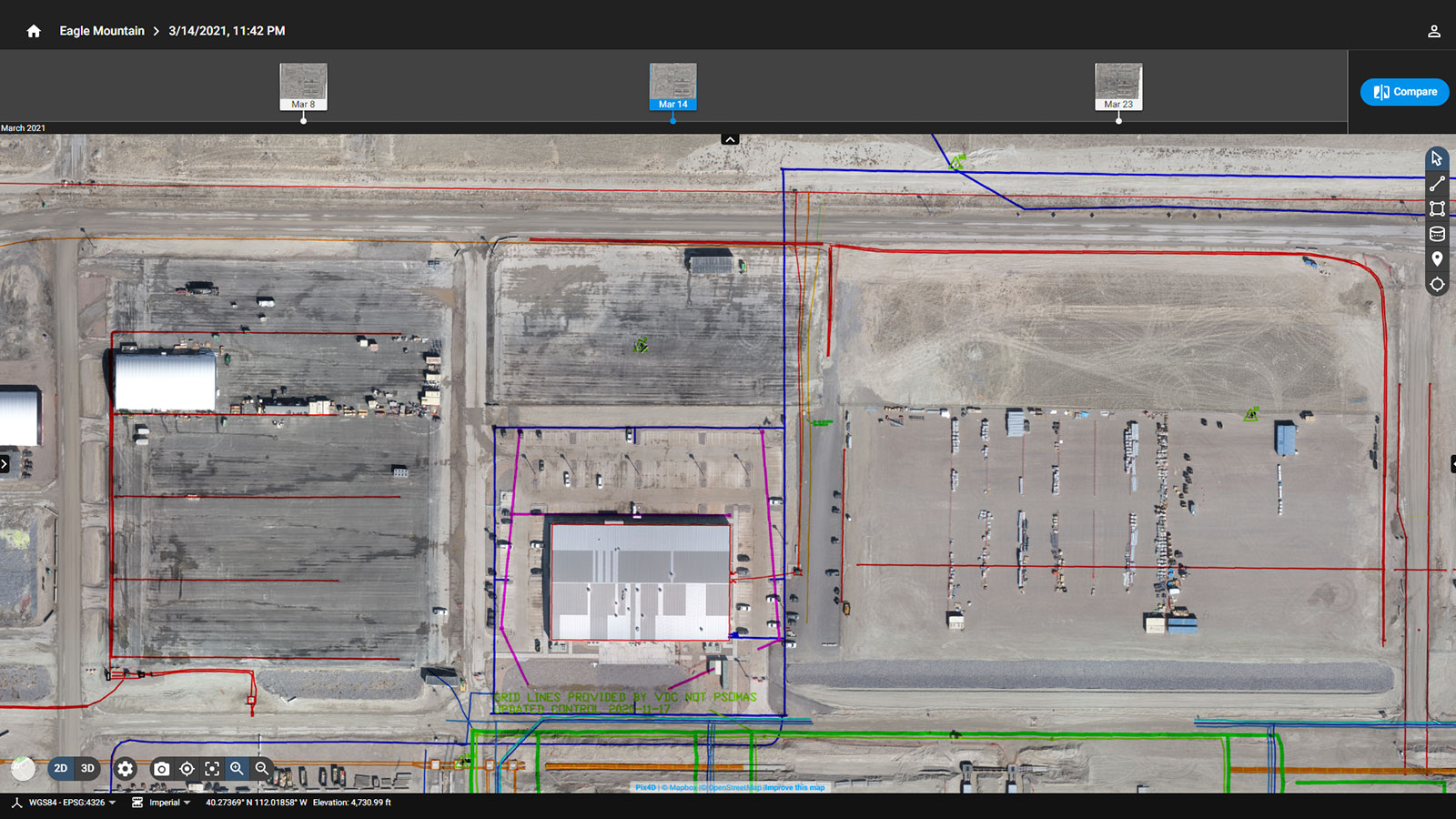 Verifying utilities in Pix4Dcloud Advanced