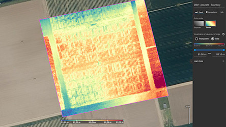 field boundaries output