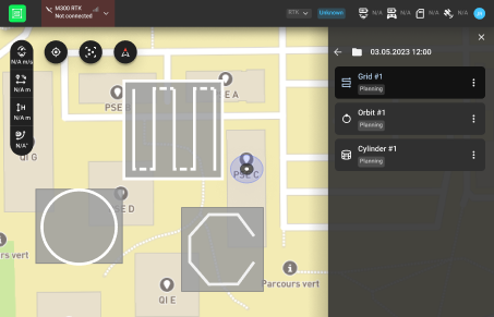 Data acquisition Plan with 3 missions